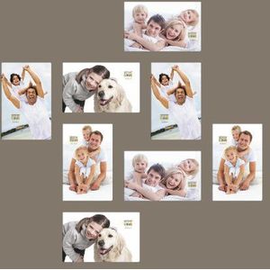 Deknudt Frames S67CK9-P8-10.0X15.0 fotolijst, voor 8 foto's, plat, 63 x 63 x 2 cm, taupe