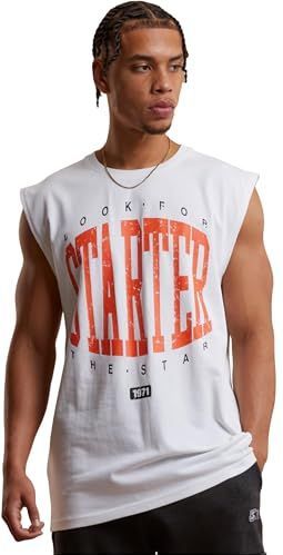 STARTER - BLACK LABEL - Heren T-shirt - Wit - Mouwloos