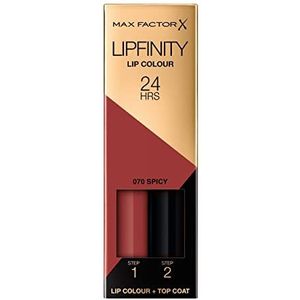 Max Factor - Lipfinity - Lippenstift - 070 Spicy - 2-staps Langdurig