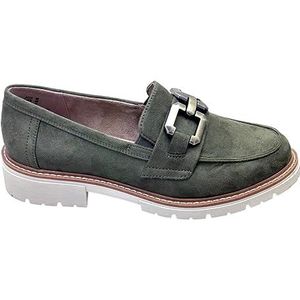 Jana Dames Softline 8-24763-41 Comfortabele extra brede comfortabele schoen slipper, kaki, 36 EU, Kaki, 36 EU Breed