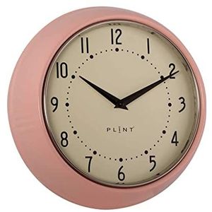 PLINT 9105.21.00.00 Retro Wall Clock Silent Non-Ticking Decorative Rose Color Wall Clock Retro Style Wall Decoration for Kitchen Living Room Home Office School Easy to Read Large Numbers