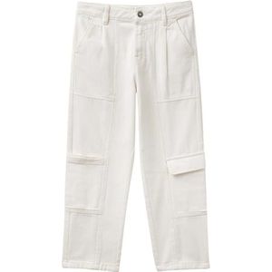 United Colors of Benetton Broek voor meisjes en meisjes, crèmewit 6z3, 160