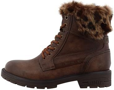 MUSTANG - Bienke - Veterlaarsjes - Bruin - Blokhak