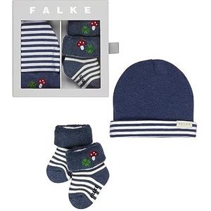 FALKE - Baby Gifting Set - Sokken en Mutsje - Blauw - Katoen - 2-Pack