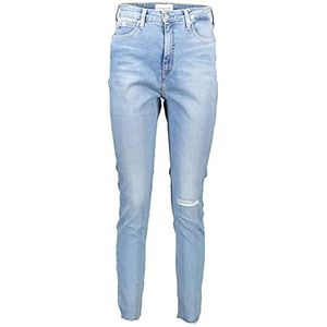 Calvin Klein Jeans Hoge taille Super Skinny Enkeljeans voor dames, Denim Light, 32W Kort