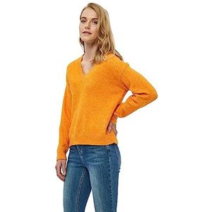 Desires GEA Pullover met V-hals, donker cheddar, M
