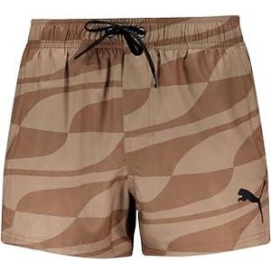 PUMA Swim Men FORMSTRIP Short Shorts 1P, Beige Combo, XS