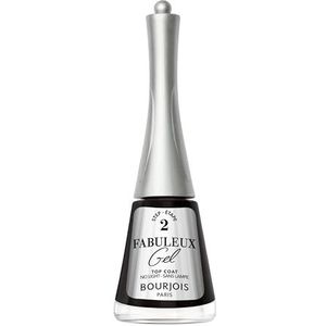 Bourjois Fabuleux Gel Nail Polish, 10, Top Coat, nagellak met geleffect, vegan formule, eenvoudig te verwijderen, professionele finish vanuit je eigen huis, 9 ml