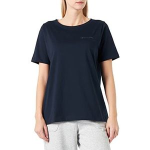 Champion T-shirt voor dames met korte mouwen, blu marino, S