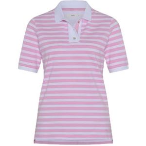 Brax Style Cleo poloshirt voor dames, piqué, gestreept T-shirt, Sea Shell., 42