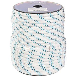 Cofan polypropyleen gevlochten touw | Witte kleur | Meet 10 mm x 50 m