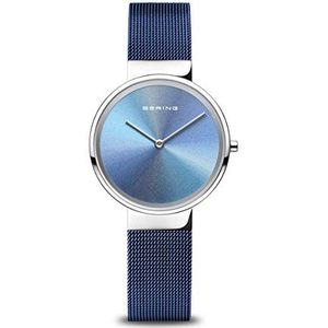 BERING Dameshorloge Quartz Movement - Anniversary Collection met roestvrij staal en saffierglas 10X31-Anniversary2 - Waterdicht: 5 ATM, zilver, armband