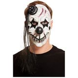 Smiffys 52035 Scary Clown Latex Masker, Unisex Volwassene, Wit