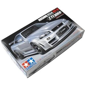 TAMIYA - Nissan 300024282 NISMO Skyline GT-R Z-Tune - Automodel - Grijs - Bouwpakket 1:24