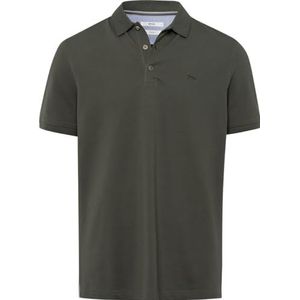 Brax Heren Style Pete U Hi-Flex poloshirt in zomerse kleuren poloshirt, Pale Olive, XS