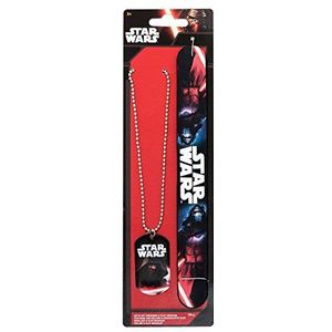 Star Wars 91638 Kylo Ren Set hangers, 7,5 x 0,5 x 26,5 cm Slap-armband en halsketting