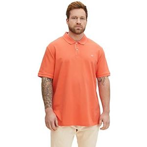 TOM TAILOR Men+ Poloshirt voor heren, 11834 - Soft Peach Oranje, XXL