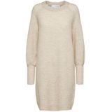 SELECTED Gebreide jurk 'Lulu'  beige gemêleerd