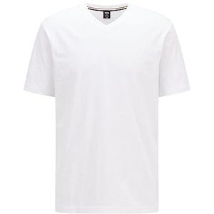 BOSS Hugo Men's Tilson Short Sleeve V-Neck T-Shirt Shirt, White, M
