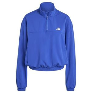 adidas Dames AEROREADY Train Essentials Woven Quarter-Zip Track Jacket, semi lucid blue, XS