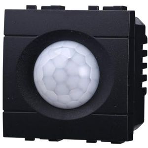 IXTRIMA Bewegingssensor PIR Timer 2P 2M kleur zwart compatibel met Bticino Living International/Light 2 modules