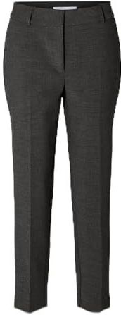 Broek - Cropped - Zwart - 50% Gerecycled Polyester, 41% Viscose, 9% Elastaan