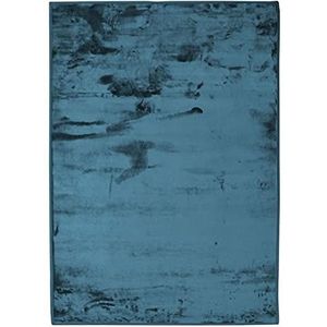 Tapijt, extra zacht, velours-effect, 160 cm x 230 cm, donkerblauw