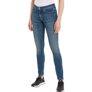 Calvin Klein Jeans Dames Mid Rise Skinny Broek, Denim Medium, 28W / 34L