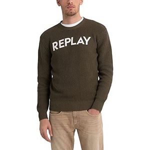 Replay heren trui, 238 legergroen, XS