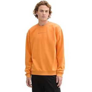 TOM TAILOR Denim Sweatshirt voor heren, 11187 - Dirty Orange, M