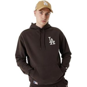 New Era Heren League Essntls Os Hoody Losdod Brsofw Los Angeles Dodgers Hooded Sweatshirt, Bruin, M