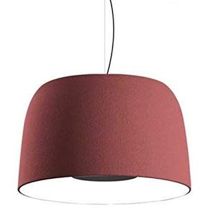 LED-hanglamp, 28,5 W, 700 mA, 2700 K, dimbaar, met kap van polyethyleen en aluminium, model Djembe 65,45, rood, 65 x 65 x 45 cm (A681-278)