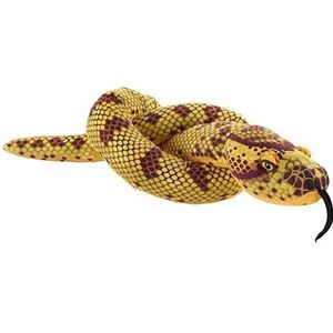 Wild Republic Snakes Eco Anakonda, knuffeldier, 137 cm, pluche dier, vulling bestaat uit gesponnen gerecyclede waterflessen, milieuvriendelijk
