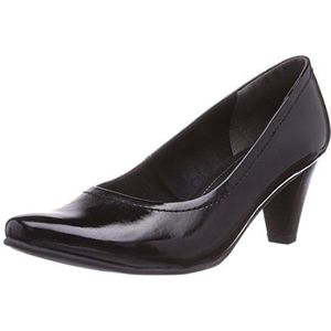 Jana 22400, Dames Court Schoenen, Zwart Zwart Patent, 42 EU