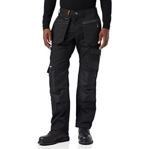 Scruffs Ripstop Trade slijtvaste zwarte werkbroek met meerdere en kniebeschermzakken (verschillende maten, kort, normaal en lang been) (36 inch taille/30 inch been)