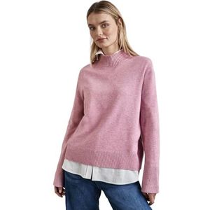 STREET ONE Trui met opstaande kraag, Sunrise Pink Mel., 34