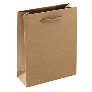 Clairefontaine 28800-0C cadeautas van kraftpapier, zakformaat, 17 x 6 x 22 cm, 210 g, geschenkverpakking, ideaal voor: paperback, kleine geschenken, parfum, levensmiddelen