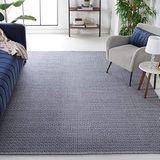 Safavieh tapijt geweven vlak, MTK717, handgeweven katoen MTK717. 152 x 213 cm Elfenbein/Marineblau