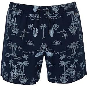 EMPORIO ARMANI Mid Boxer Zwembroek voor heren, Blauwe Mix Fantasy, L