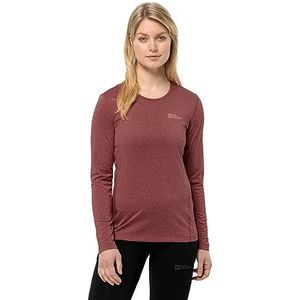 Jack Wolfskin Sky Thermal L/S W Wandelen T-shirt, Apple Butter, S Dames, apple butter, S