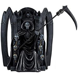 DRW Figuur van de Heilige Dood in zwart 40 cm hoog