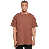 Build Your Brand Heren zwaar oversized T-shirt, bark, 4XL