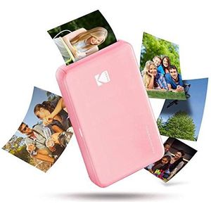 Kodak Mini 2 HD Wireless Mobile Instant fotoprinter w / 4 pass gepatenteerde printtechnologie (roze) - compatibel met iOS en Android apparaten - echte inkt in één keer