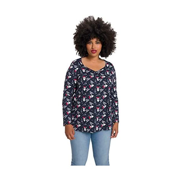 Kerst shirt dames lange mouw top