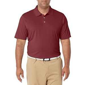 Amazon Essentials Men's Sneldrogend golfpoloshirt met normale pasvorm (verkrijgbaar in grote en lange maten), Bordeauxrood, M