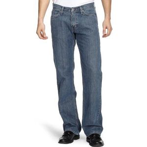 Tommy Hilfiger Madison B LT STONE 860824890 heren jeanbroek/lang, loos/relaxed fit (brede pijp)