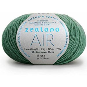 Zealana AIR Lace Mint garen, wol, groen, 10 x 13 x 5 cm