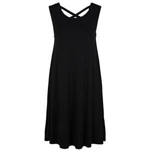 TOM TAILOR Dames Basic jurk 1032209, 14482 - Deep Black, 34