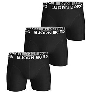 Björn Borg 9999-1076-90011 Shorts Solids 3p Boxer Heren Zwart XXL, zwart, XXL