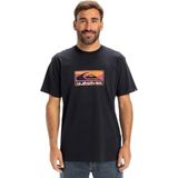 Quiksilver - Ev Gradient Box - T-shirt - Groen - Katoen